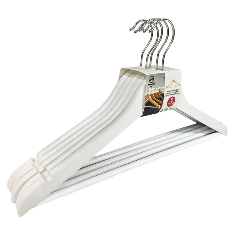 White Wooden Hangers Premium Wooden Coat Hanger