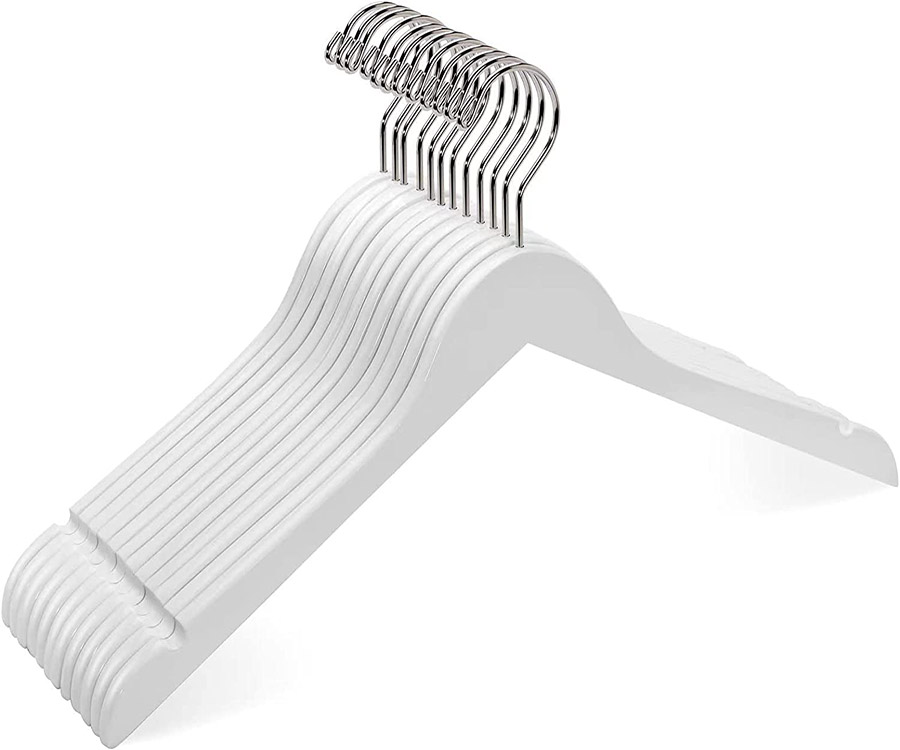 White Wooden Shirt  Hanger