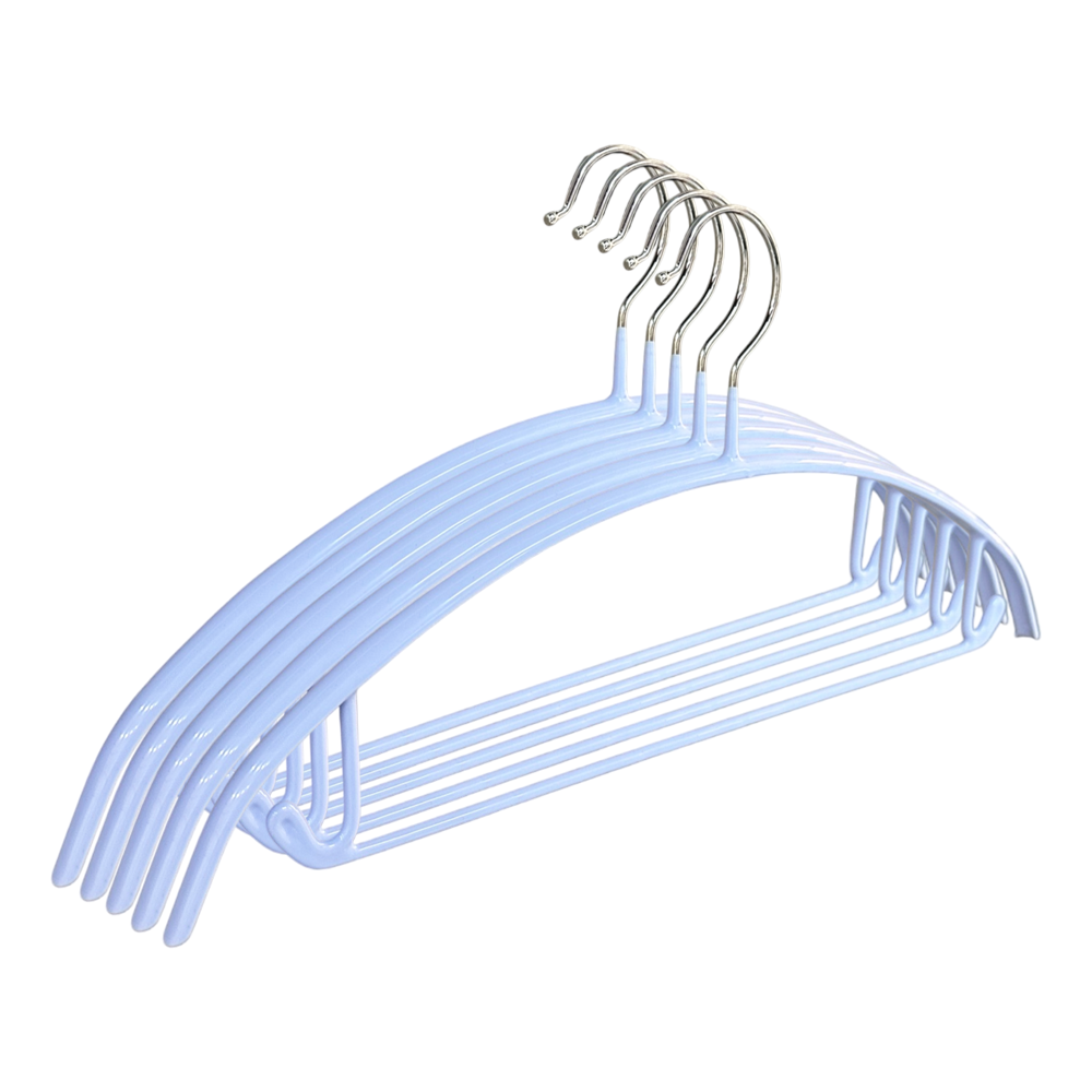 Rubber Coated Hangers Heavy Duty Contour Metal Clothes Hangers Non-Slip for Wardrobe