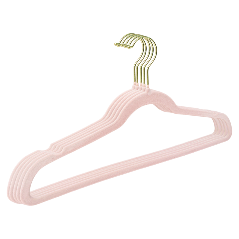 Velvet Hangers Golden Hook Clothes Hangers Non Slip Felt Hangers Durable Coat Hanger Slim Design for Space Saving Hangers