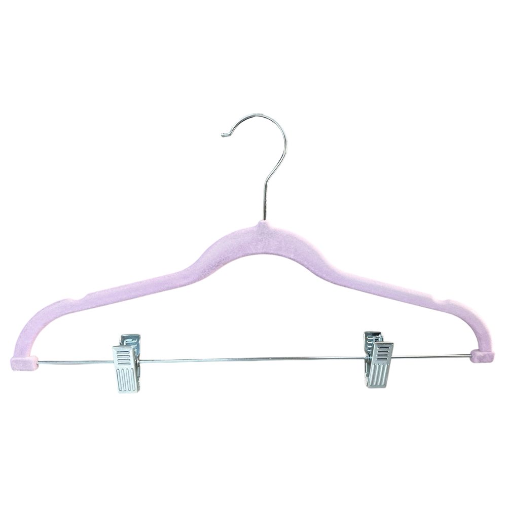 Purple Velvet Hangers Clothes Hangers Non-Slip Coat Hangers for Adult With Clips