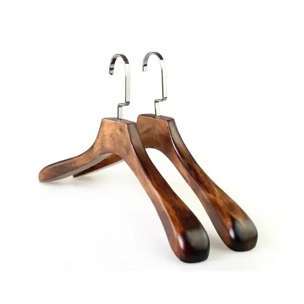 Vintage Wooden Coat Hangers Extra Wide Should Wood Clothes Hanger