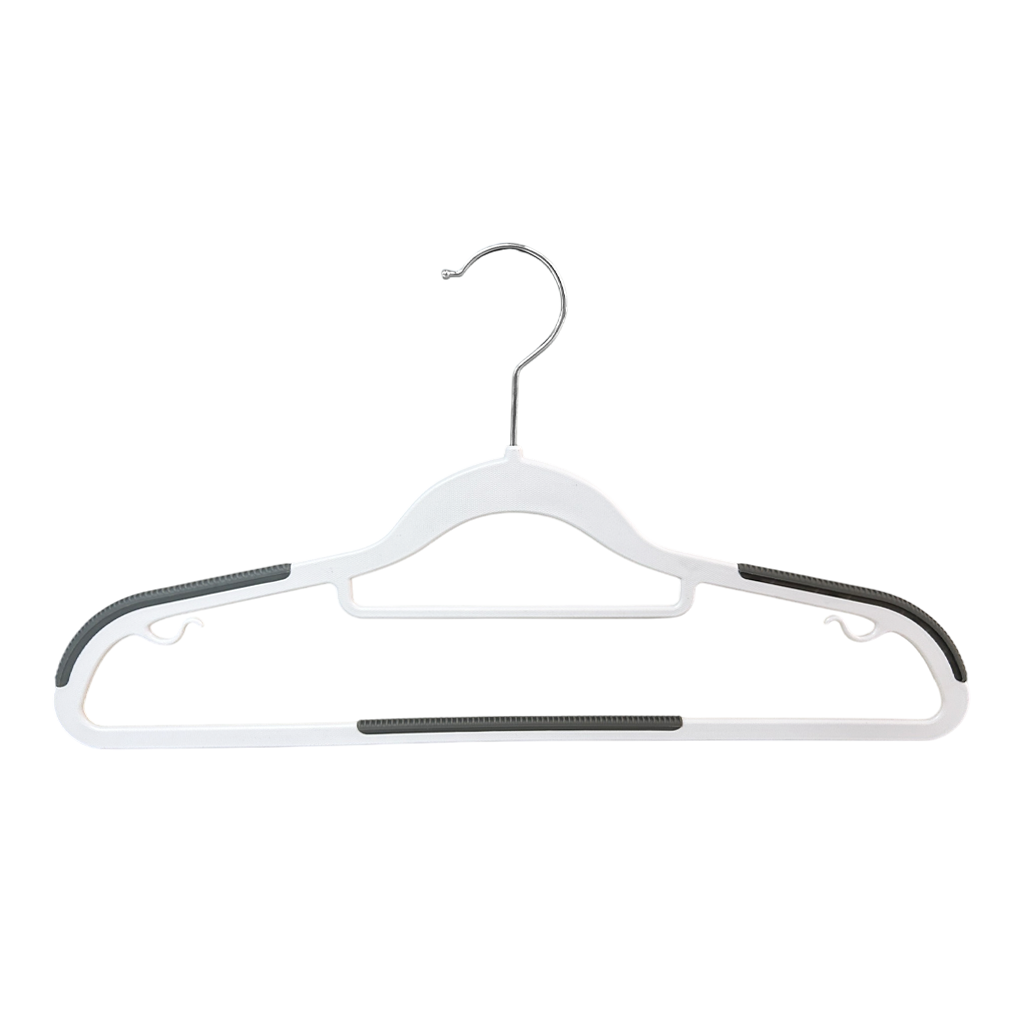 Plastic Hangers Non-Slip Plastic Hangers Premium Suit Hangers Ultra Thin Space Saving 360 Degree Swivel Hook Clothes Hangers