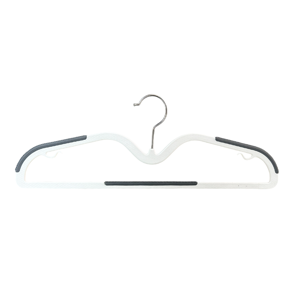 Plastic Hangers Heavy Duty Dry Wet Clothes Hangers with Non-Slip Pads Space Saving Super Lightweight Organizer