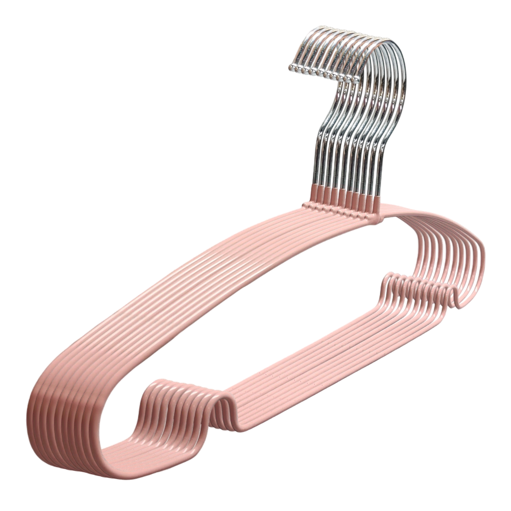 Premium PVC Coating Metal Hangers Heavyduty Non Slip Slimline Suit Jacket T Shirt Hangers