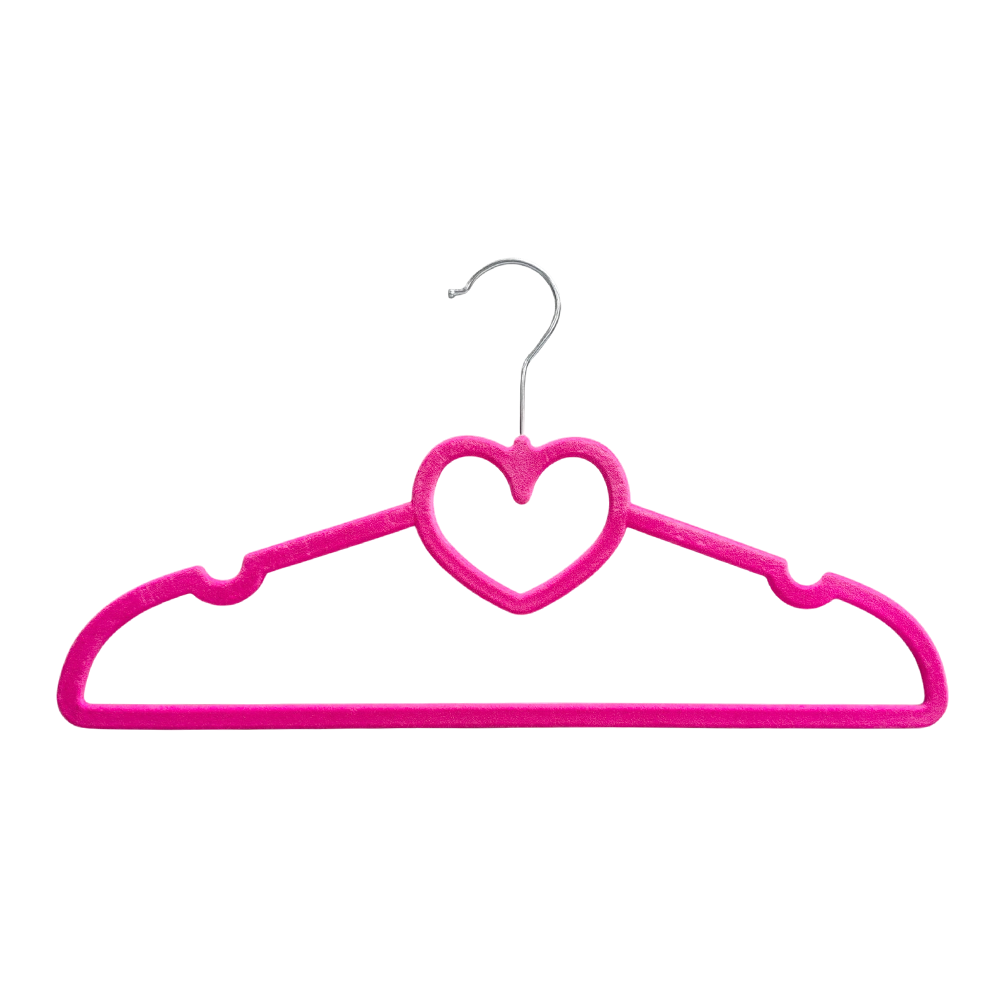 Deep Pink Heart Hangers Cute Hangers with 360 Degree Swivel Hook Heavy Duty Clothes Hanger Adult Coat Hangers 