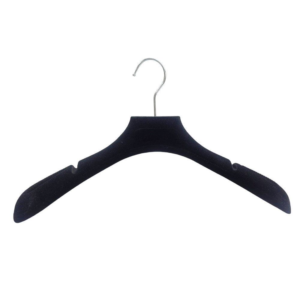 Premium Velvet Hangers Black Wide Shoulder Non-Slip Durable Clothes Hangers with 360 Degree Rotatable Hook