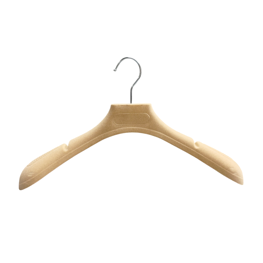  Wholesale Hanger Ultra-Wide Shoulder Design Velvet Suit Hangers Space-Saving Non-Slip Suit Jacket Hangers