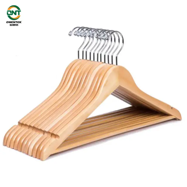 Hot Selling Wholesale Wooden Hanger for Displaying Clothes Bags in Kitchen Wardrobe or Bathroom