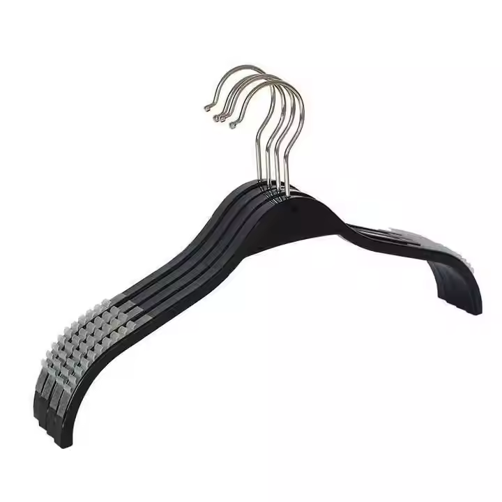 Black White Anti-slip Kids Plastic Hangers Trousers Adult Suit Coat Pants Shirts Children Jacket Lingerie Clothes Clip Hanger