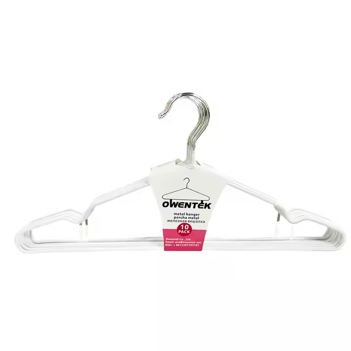 Wire Coat Hangers 10 Pack Strong Heavy Duty Metal Ultra Thin Space Saving Clothes Hangers 15.7 Inch