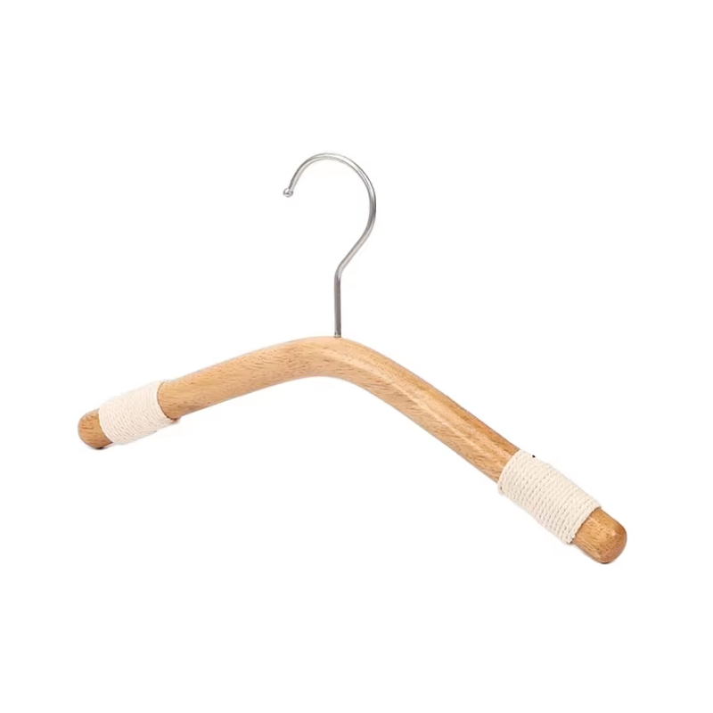 Wholesale Factory Price Wood & Rattan Baby Hangers - Ideal for Clothing Stores, Infant Apparel Display
